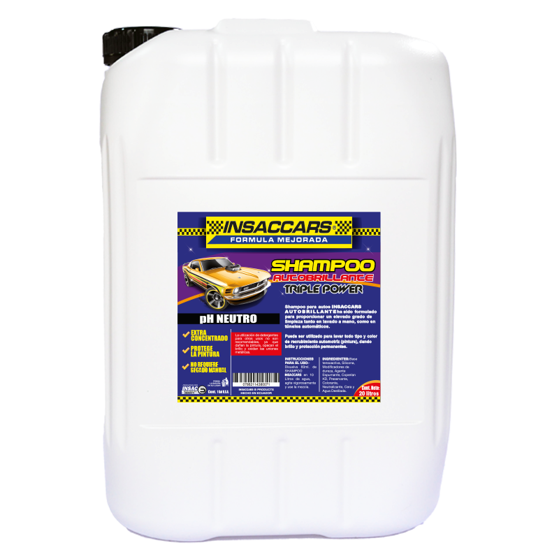 shampoo Autos Azul 20 litros